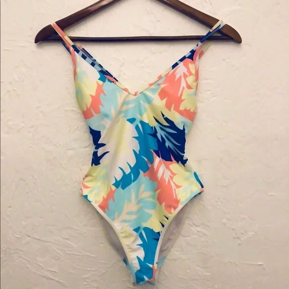 Tropical One-Piece Swimsuit - Picture 1 of 2